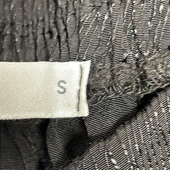 NWT Stateside Black Satin Jacquard Front Slit Trousers with Pockets S - Picture 14 of 16